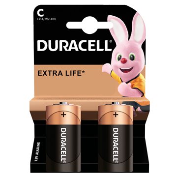 Duracell C alkaline batteri 2 stk. DUR C MN1400